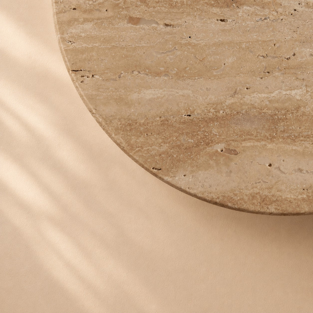 Leif Travertine Disc Outdoor Sconce