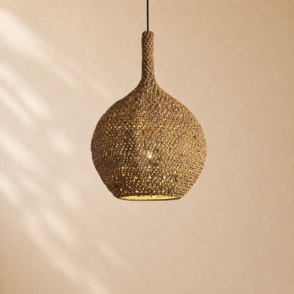 Levi Crocheted Seagrass Pendant