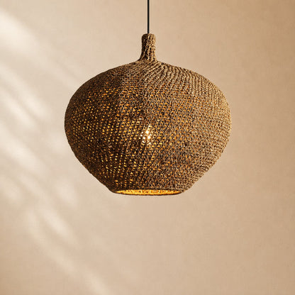 Levi Crocheted Seagrass Pendant