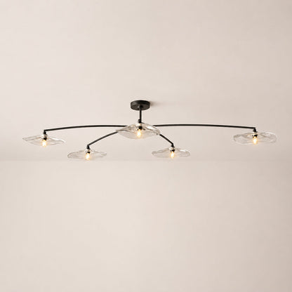Lillia Clear Glass Flushmount