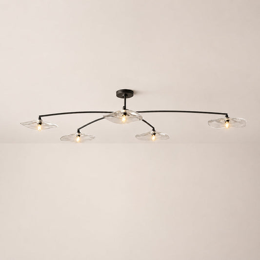 Lillia Clear Glass Flushmount