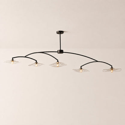 Lillia Clear Glass Linear Chandelier