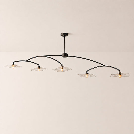 Lillia Clear Glass Linear Chandelier