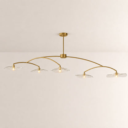 Lillia Clear Glass Linear Chandelier