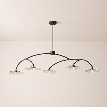 Lillia Clear Glass Linear Chandelier
