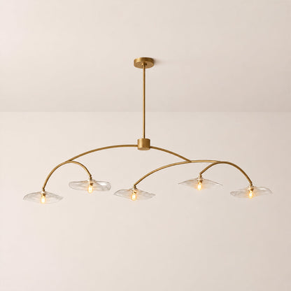 Lillia Clear Glass Linear Chandelier