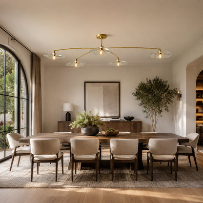 Lillia Clear Glass Linear Chandelier