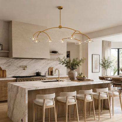 Lillia Clear Glass Round Chandelier