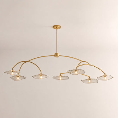 Lillia Smoke Glass Round Chandelier