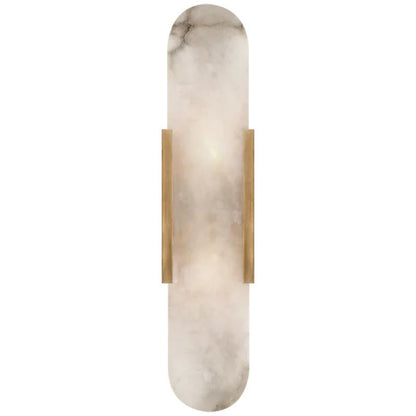 Lowell Melange Elongated Alabaster Wall Sconce 20"