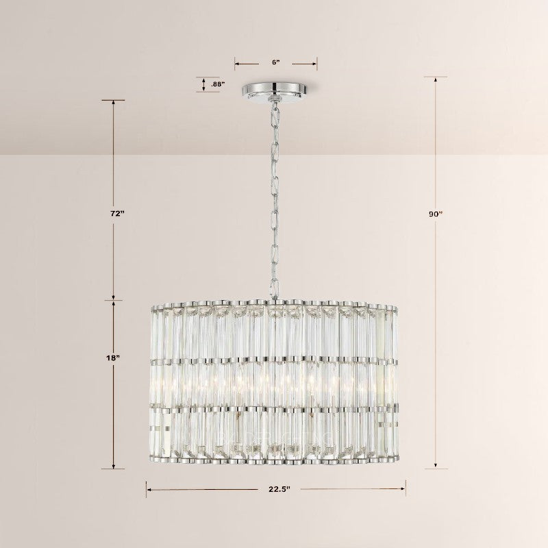 Lubby Langdon for Crystorama Elliot 4/6 Light Chandelier