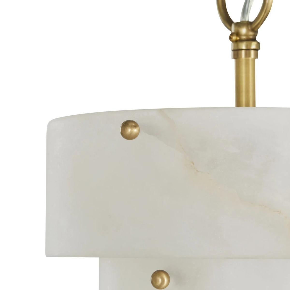 Lumina 3-Tier Hand-Carved Alabaster Chandelier 17.8"D