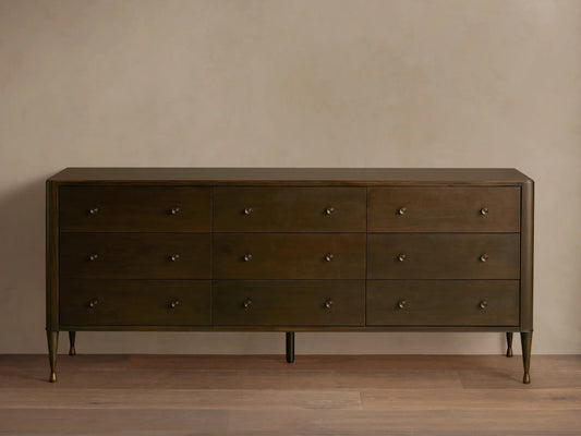 Lurint Wood Nine Drawer Dresser