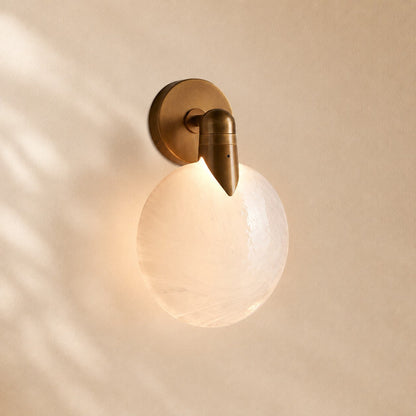 Lynn Orb Single Glass Wall Sconce