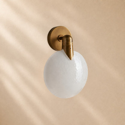 Lynn Orb Single Glass Wall Sconce