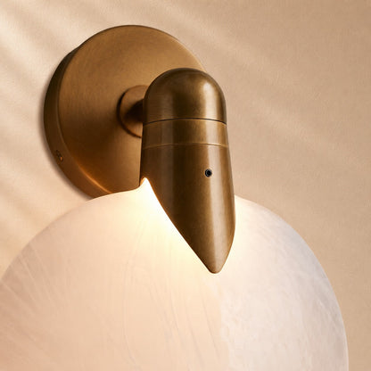 Lynn Orb Single Glass Wall Sconce