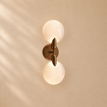 Lynn Textured Glass Double Wall Sconce
