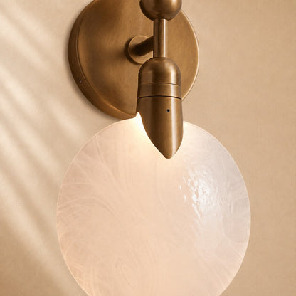 Lynn Textured Glass Double Wall Sconce