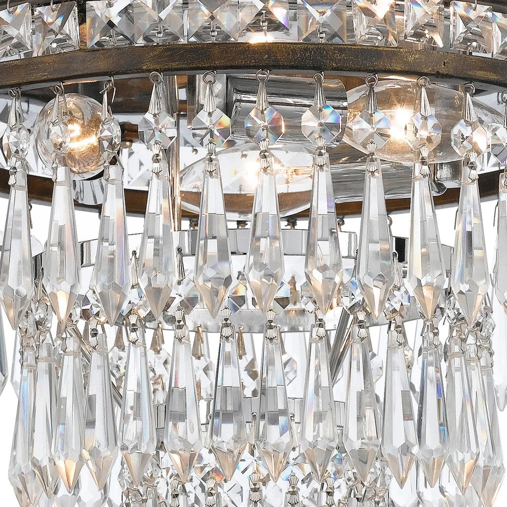 Mercer Flushmount Ceiling Light 12''D 3 Lights