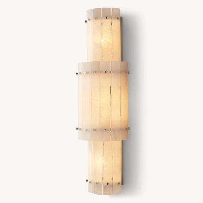 Mervin Alabaster Round Wall Sconce
