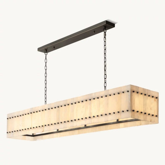 Mervin Alabaster Linear Chandelier 72"