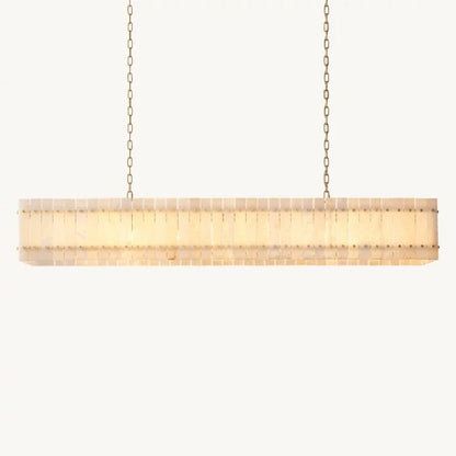 Mervin Alabaster Linear Chandelier 72"