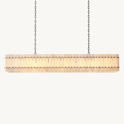 Mervin Alabaster Linear Chandelier 72"