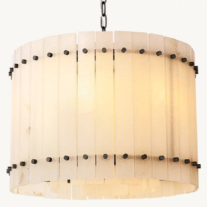 Mervin Alabaster Round Chandelier 22"