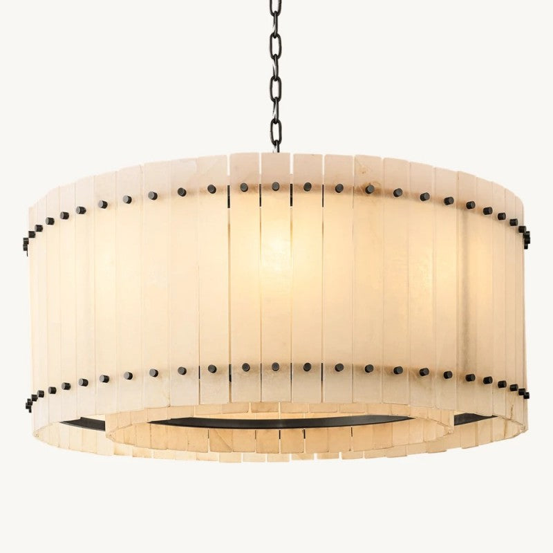 Mervin Alabaster Round Chandelier 37"