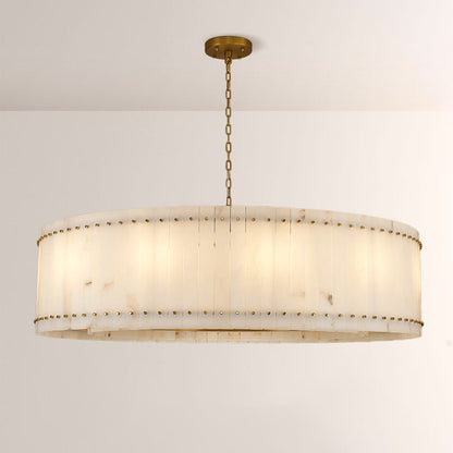 Mervin Alabaster Round Chandelier 60"