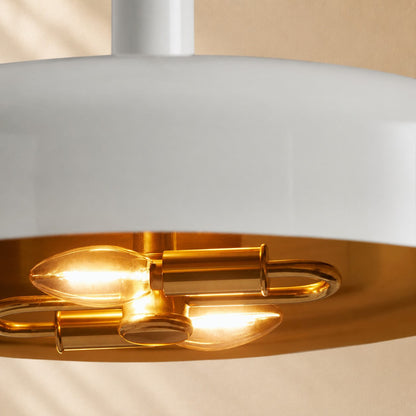 Micah Gloss Lacquer & Brass Pendant