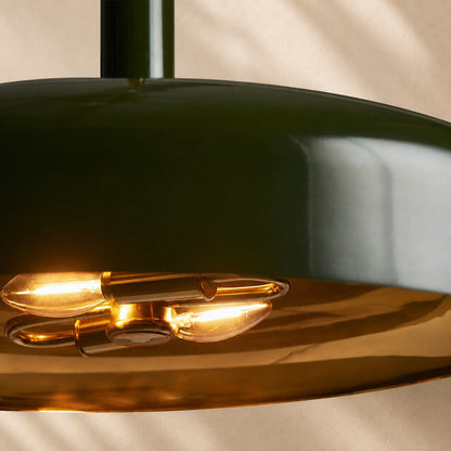Micah Gloss Lacquer & Brass Pendant