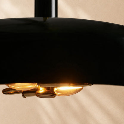 Micah Gloss Lacquer & Brass Pendant