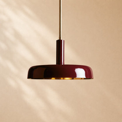 Micah Gloss Lacquer & Brass Pendant