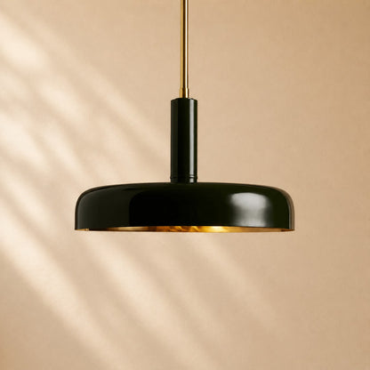 Micah Gloss Lacquer & Brass Pendant