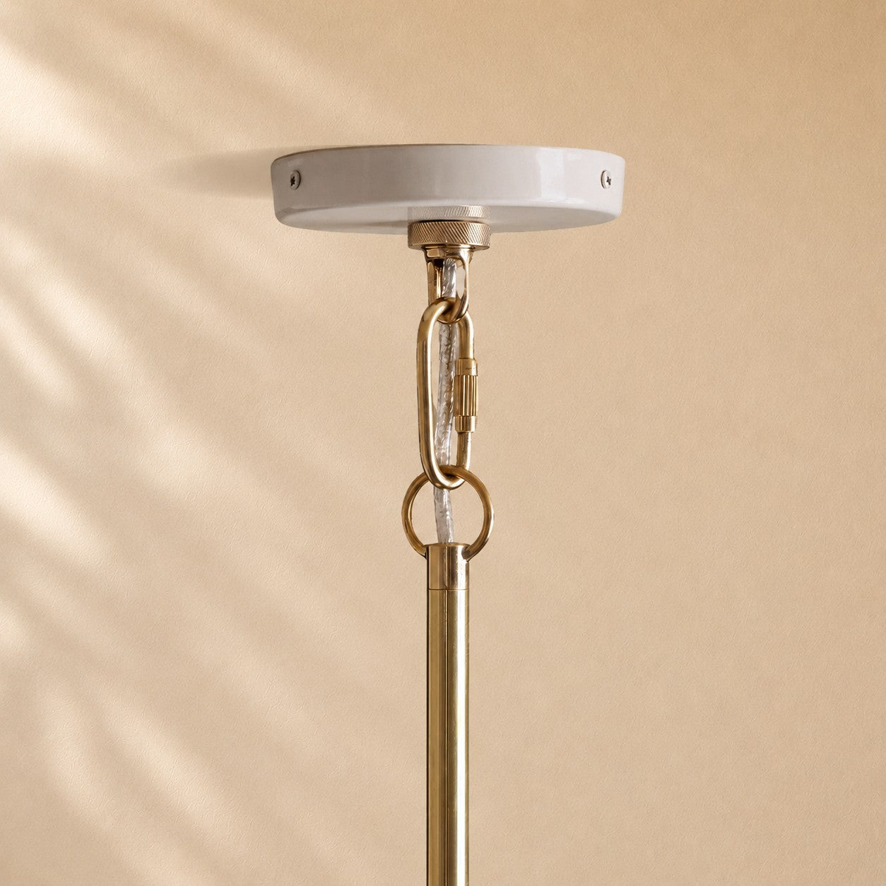 Micah Gloss Lacquer & Brass Pendant