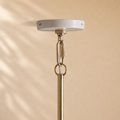 Micah Gloss Lacquer & Brass Pendant