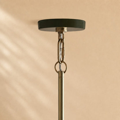 Micah Gloss Lacquer & Brass Pendant