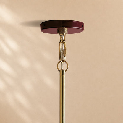 Micah Gloss Lacquer & Brass Pendant