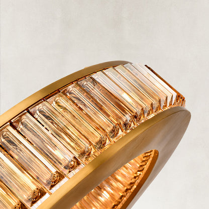 Miracle Luxury Amber Crystal 3-Tired Chandelier