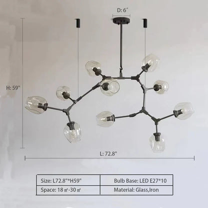 Modern Industrial Branch Chandelier