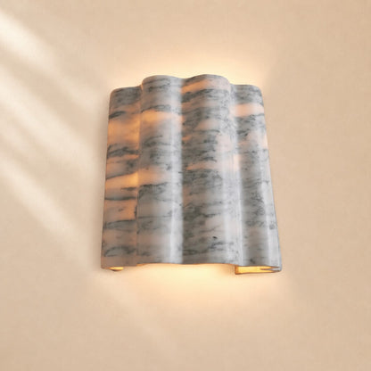 Mond Sculptural Marble Wall Sconce