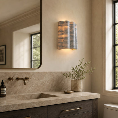Mond Sculptural Marble Wall Sconce