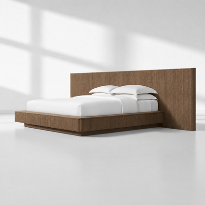 Holland Wide Extended Fabric Panel Bed