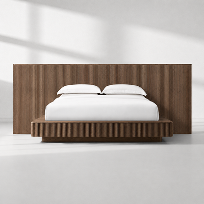 Holland Wide Extended Fabric Panel Bed