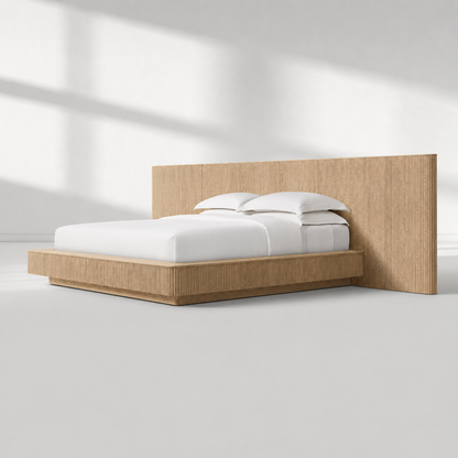 Holland Wide Extended Fabric Panel Bed