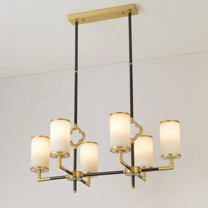 Multi-layer Branda Alabaster Round chandelier