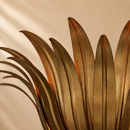 Myra Palm Leaf & Brass Sconce