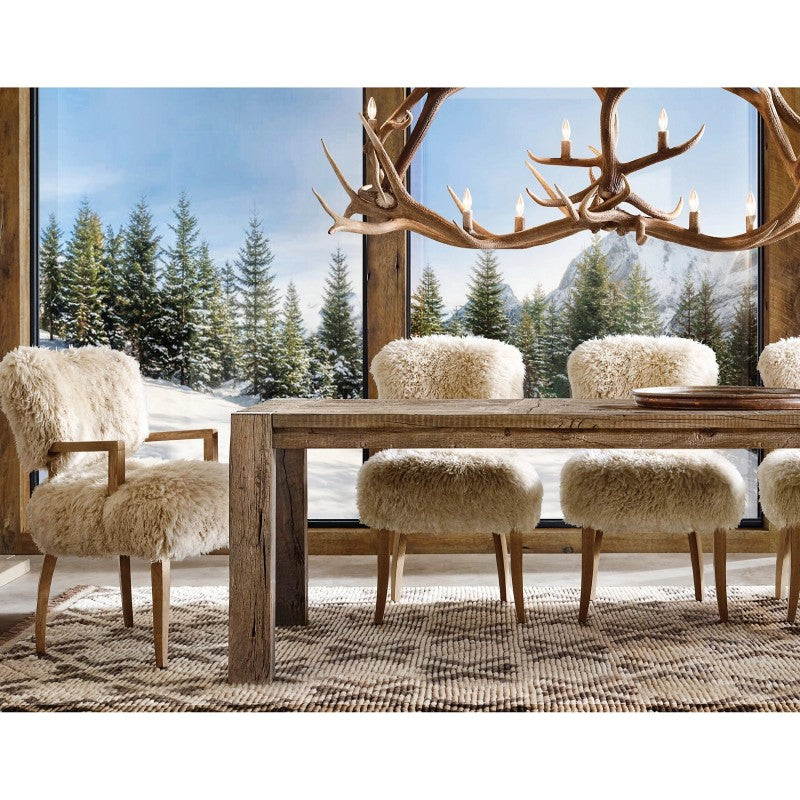 Natural Antler Chandelier 36"