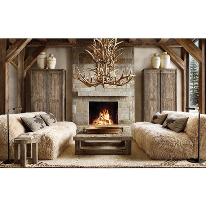 Natural Antler Chandelier 48"